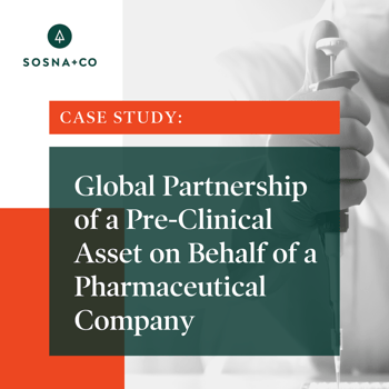 Case Study - Global Partnership of Pre-Clinical Asset - Sosna + Co